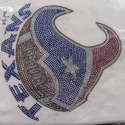 NFL Football Rhinestone Transfers
