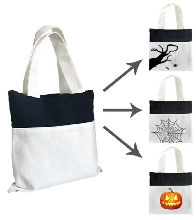 Sublimation Candies Tote Bag for Halloween 10*10 inches