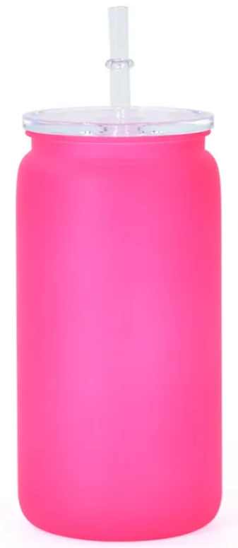 16oz Matte Colorful Plastic Cups, BPA FREE