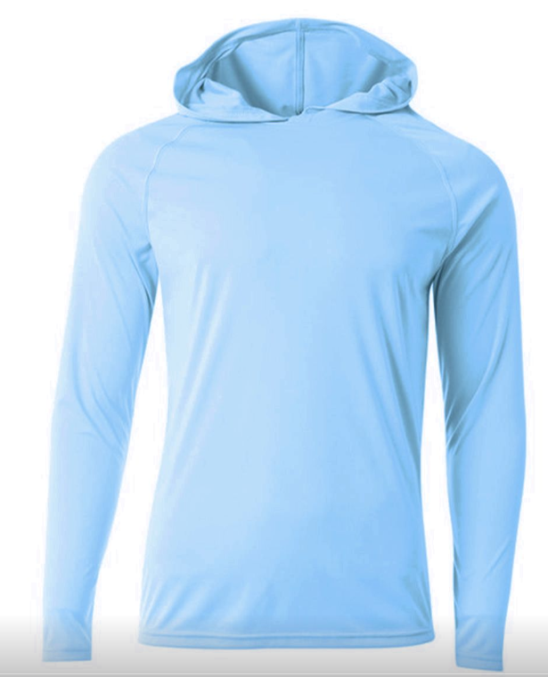 A4 Cooling Performance Long Sleeve Hooded Tee N3409 Adult