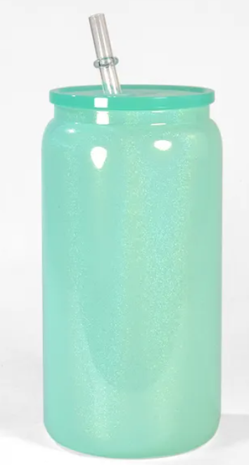 16oz shimmer sublimation glass cups