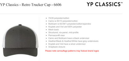 YP Classics - Retro Trucker Cap - 6606